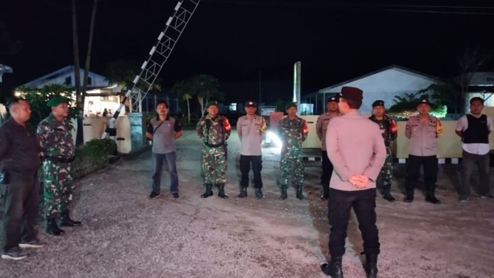 Patroli Gabungan 3 Pilar Dilaksanakan Polsek Bilah Hilir, Dalam Rangka Jelang Pemilu 2024 Tingkatkan Pengamanan