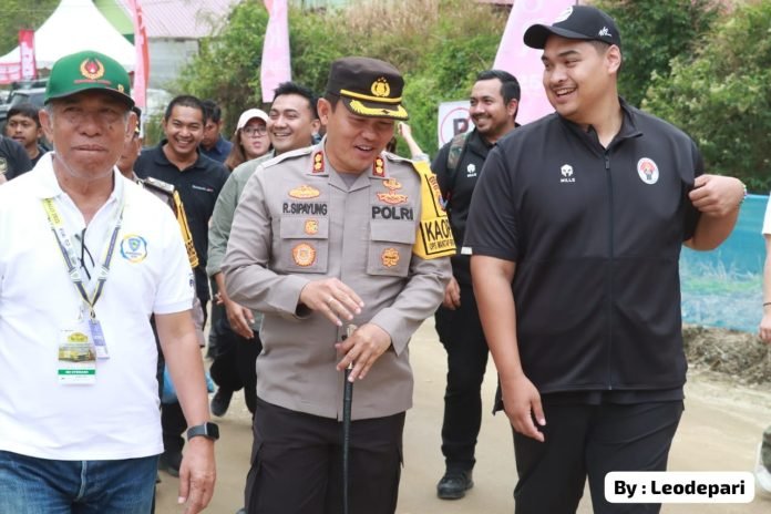 Kapolres Simalungun Gelar Pengamanan Grand Final Danau Toba Rally 2023 Seri ke- 4 di Parapat