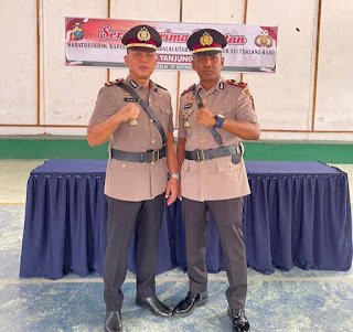 Kapolres Tanjungbalai Pimpin Sertijab 2 Kapolsek