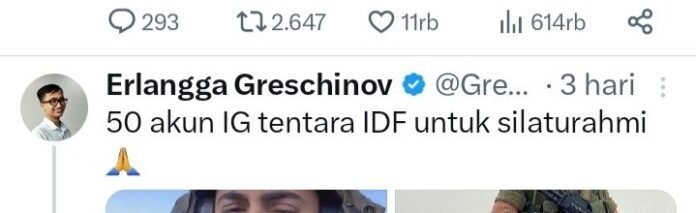 Beraksi, Hacker dan Netizen Indonesia ‘Serang’ Akun Tentara Israel