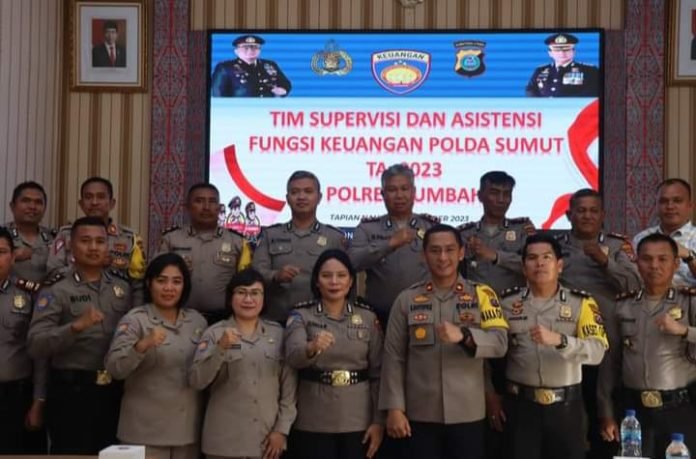 Dalam Rangka Supervisi dan Asistensi Fungsi Keuangan TA 2023, Polda Sumut Melaksanakan Audit Keuangan Polres Humbahas