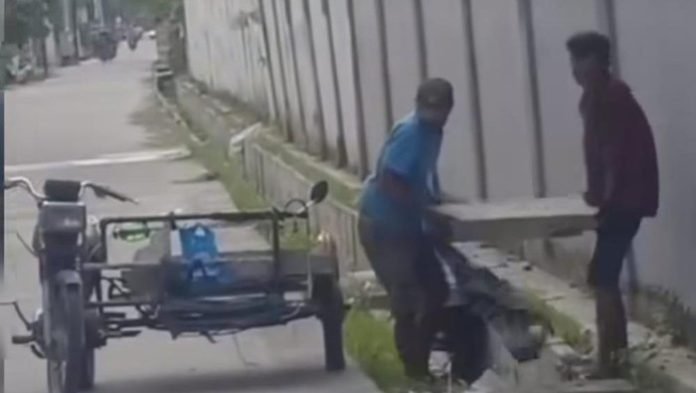 Heboh Beton Drainase Pemkot Medan Diambil Komplotan Pencuri ‘Becak Hantu’