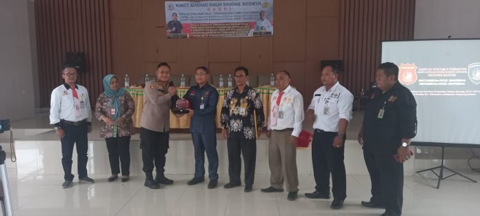 Kapolsek Panongan Hadiri Konsultasi dan Bantuan Hukum Bagi Aparatur Desa Oleh Komite Advokasi Hukum Nasional Indonesia (KANNI)