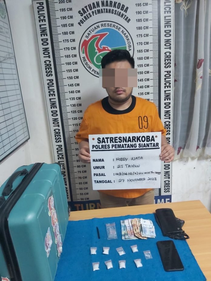 Lagi, Polres Siantar Sikat Terduga Pengedar Sabu dari Wilayah Hukumnya, 9 Paket Sabu Diamankan