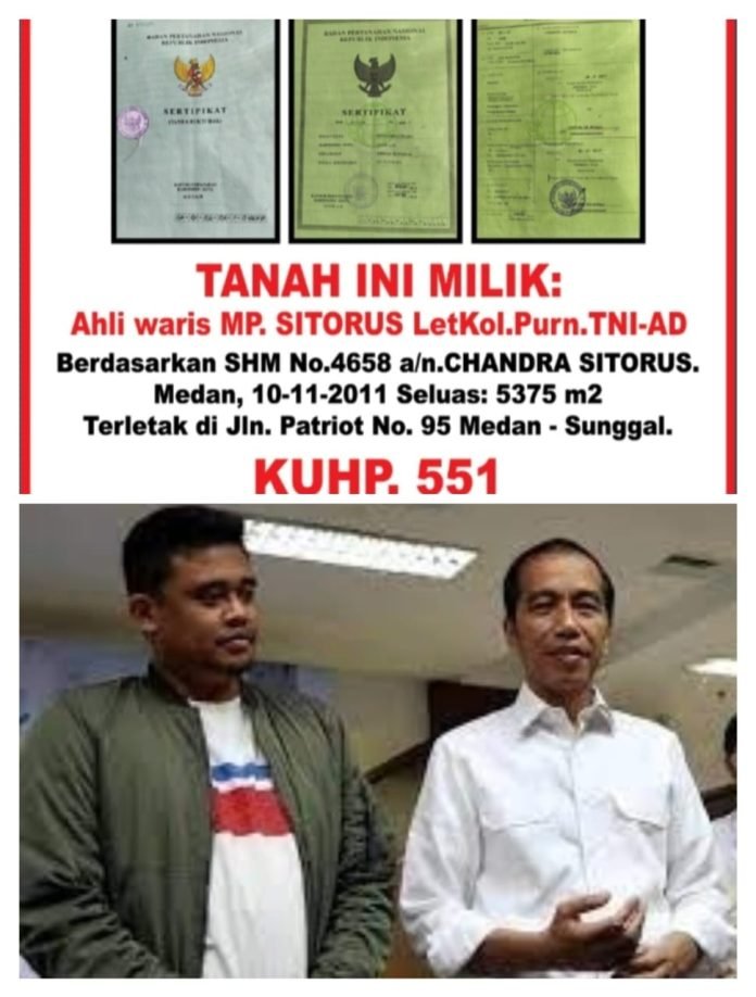 Pemilik Tanah di Jalan Patriot Sunggal Tolak Exekusi, Hakim Diminta Adil Dalam Mengambil Keputusan