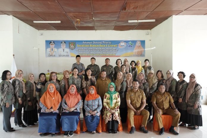 Pemkab Asahan Sosialisasi Budaya Baca dan Literasi Sekaligus Pelantikan Pengurus GPMB Kecamatan