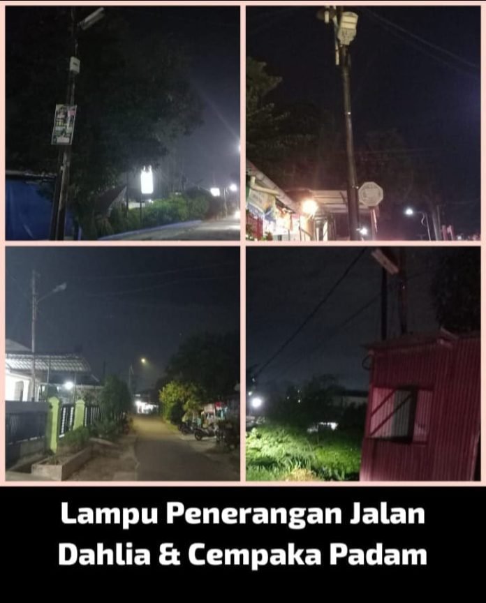 Penanganan Terkesan Lamban Sejumlah Lampu Penerangan Jalan Umum di Kota Penanganan Terkesan Lamban, Sejumlah Lampu Penerangan Jalan Umum di Kota Pematang Siantar Tidak Berfungsi
