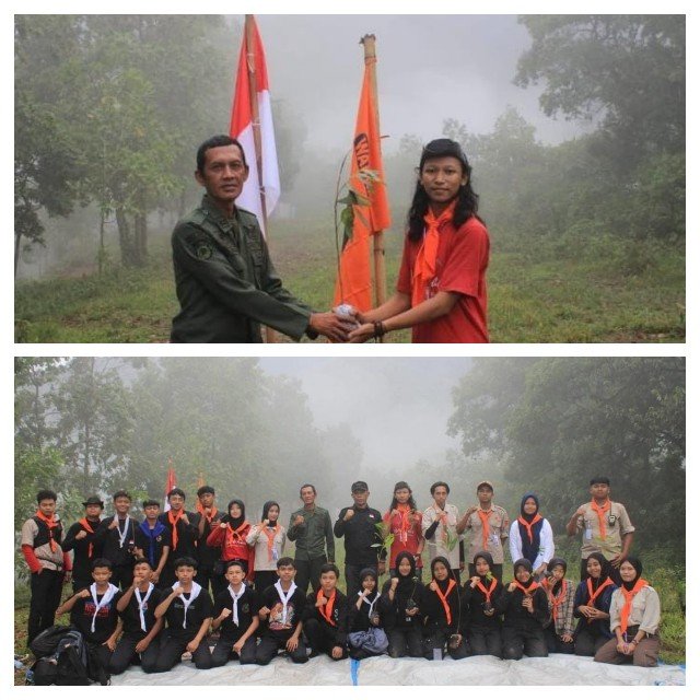 Perhutani Bersama Puluhan Pencinta Alam Warna Alam Melakukan Penanaman di Cimanggu Subang