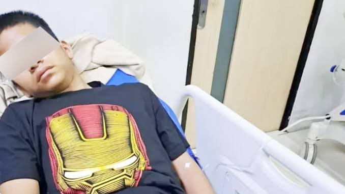 Siswa MAN 1 Medan korban bully.(Foto Ist)