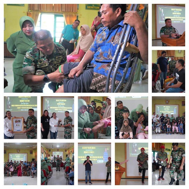 Sinergi Korem Wijayakusuma, Kick Andy Foundation dan Yayasan Smile Train Bakti Sosial Bantu Kaki Palsu, Operasi Katarak dan Bibir Sumbing