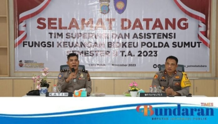 Tim Supervisi dan Asistensi Fungsi Keuangan Bidkeu Polda Sumut Kunjungi Polres Batu Bara