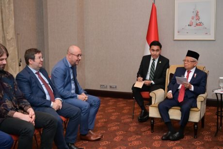 Wakil Presiden (Wapres) K.H. Ma’ruf Amin juga turut membagi semboyan Bhinneka Tunggal Ika yang dianut Bangsa Indonesia