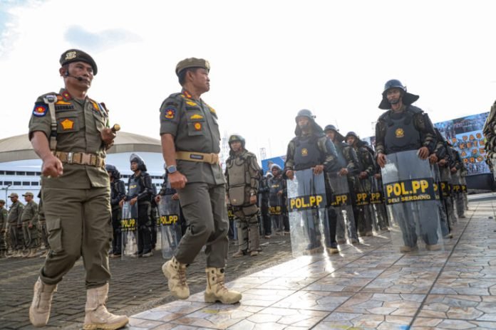 Apel Gelar Pasukan Jelang Pemilu,  Pj Gubernur Sumut Pastikan Jajarannya Siap Jaga Ketentraman dan Ketertiban Umum