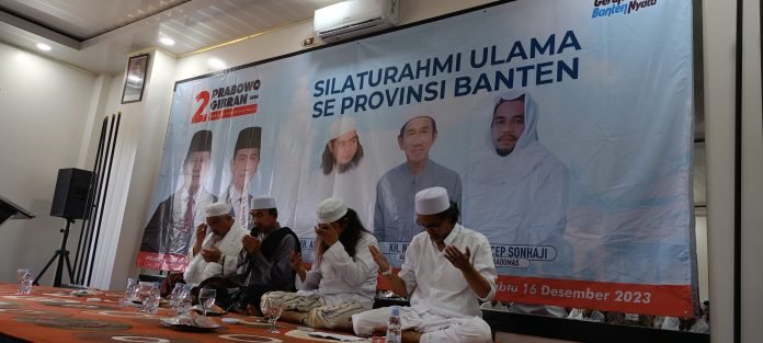 Ulama di Banten Deklarasi Menangkan Prabowo-Gibran Di Pilpres 2024