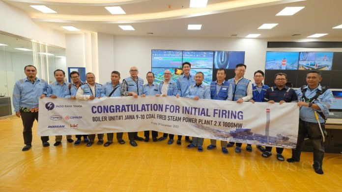 Pembakaran Perdana PLTU Jawa 9&10 Dengan Tes Injeksi Amonia Cair Sukses Dijalankan