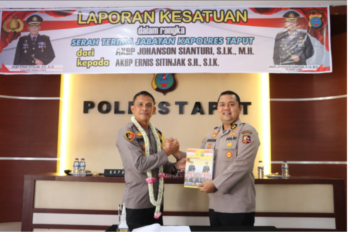 AKBP Johanson Minta Anggotanya Berdedikasi kepada Kapolres Taput yang Baru