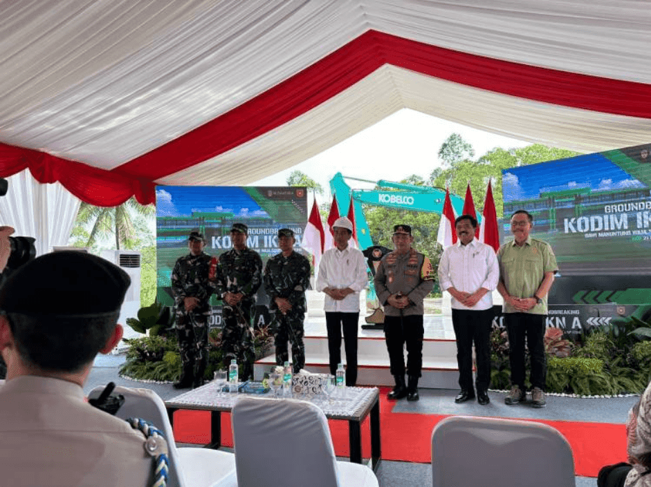 Arman Chandra Hadiri Acara Pembangunan Kodim di Kawasan IKN Kaltim