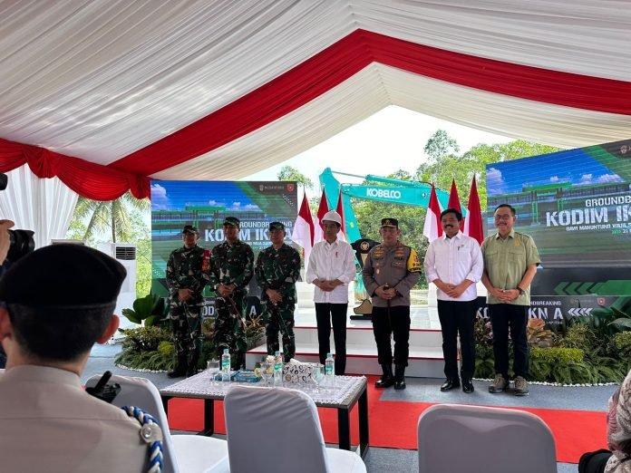 Arman Chandra Hadiri Acara Pembangunan Kodim di Kawasan IKN Kaltim