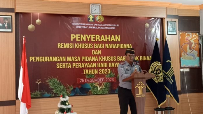 Beri Remisi Khusus Hari Raya Natal, Karutan Kebumen : Jadikan Ini Sebagai Motivasi Perbaikan Diri