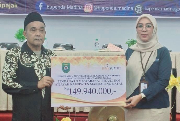 Berikan Perlindungan Kesehatan, Bank Sumut KC Panyabungan Partisipasi Donasi JKN