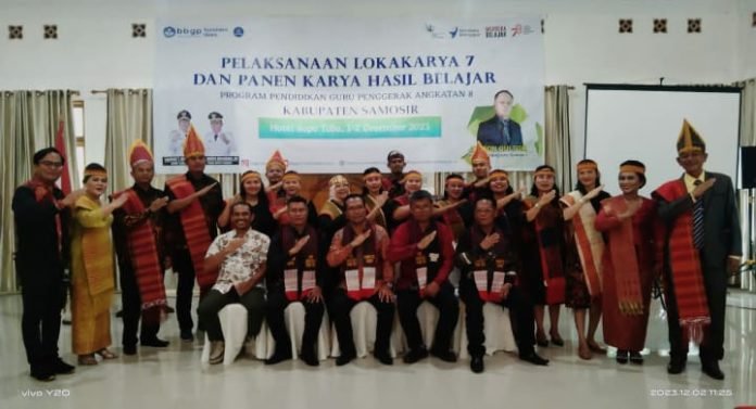 Bupati Samosir Buka Lokakarya 7 Panen,  Hasil Belajar Calon Guru Penggerak Angkatan 8 Kabupaten Samosir.