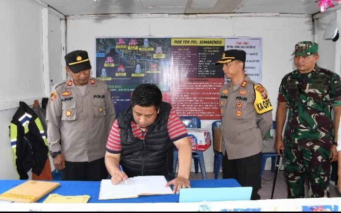 Bupati Samosir Monitoring POS PAM OPS Lilin Toba 2023