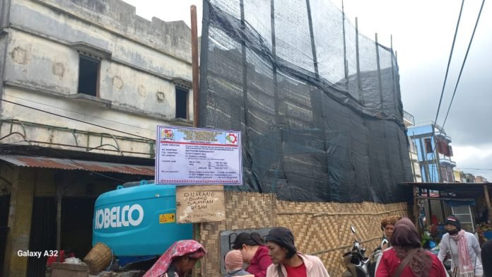 CV Eureka Lasada Siap Robohkan Bangunan Los Jahe Jahe Dengan Nilai Kontrak Sebesar Rp 1.843.001.324