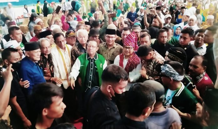 Caleg Nasdem Arridhan Pranoto Hadirkan Ribuan Massa Sambut Kehadiran Cak Imin Di Binjai 