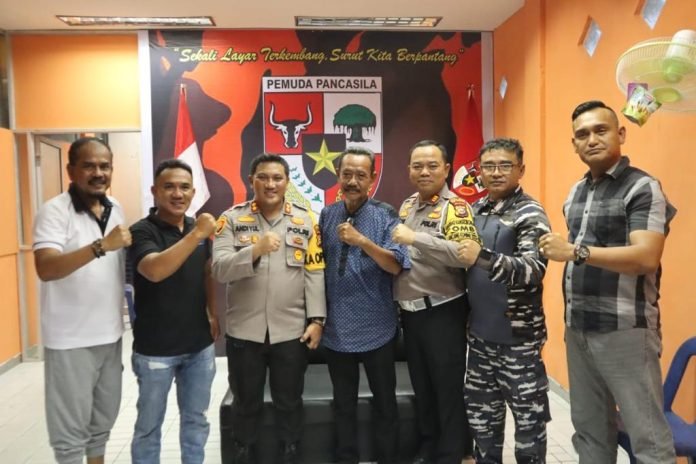 Cooling System, Kapolres Kepulauan Meranti Silaturahmi Bersama Pengurus Pemuda Pancasila Sekaligus Pamit Pindah Tugas