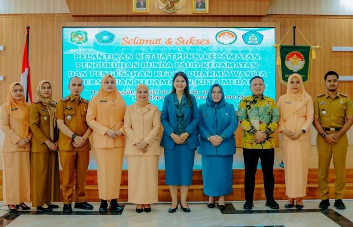 DWP Kota Medan dan Kecamatan Bangun Kekompakan Serta Dukung Pembangunan