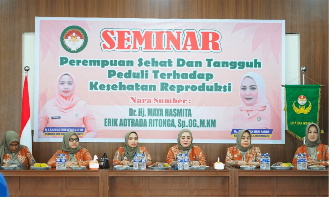 DWP Labuhanbatu Gelar Seminar Perempuan Sehat Dan Tangguh Peduli Terhadap Kesehatan Reproduksi