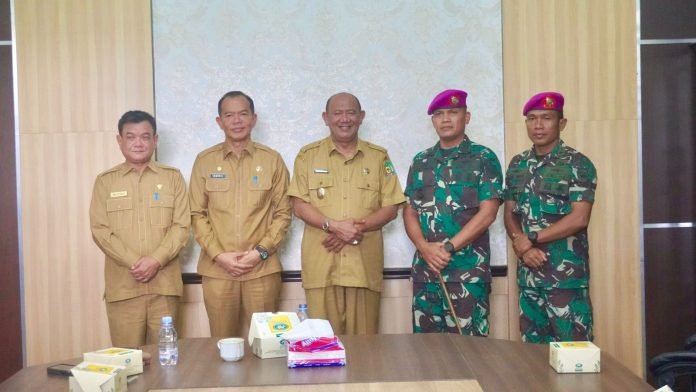 Danyonif Marinir 8 Perkenalkan Diri Ke Plt Bupati Langkat