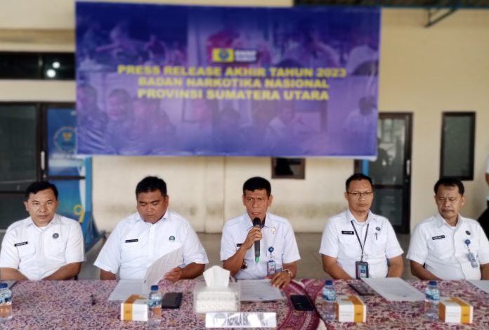 Di Tahun 2023, BNNP Sumut Berhasil Mengungkap 94 Kasus Narkoba Dengan Menetapkan 129 Orang Tersangka
