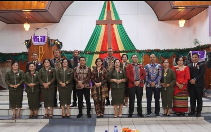 Dihadiri Kapolres, Perayaan Natal Keluarga Besar Polres Pematang Siantar Berlangsung Meriah