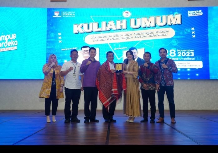 Dirkrimsus Polda Sumut Kuliah Umum Keamanan Siber di UNPRI