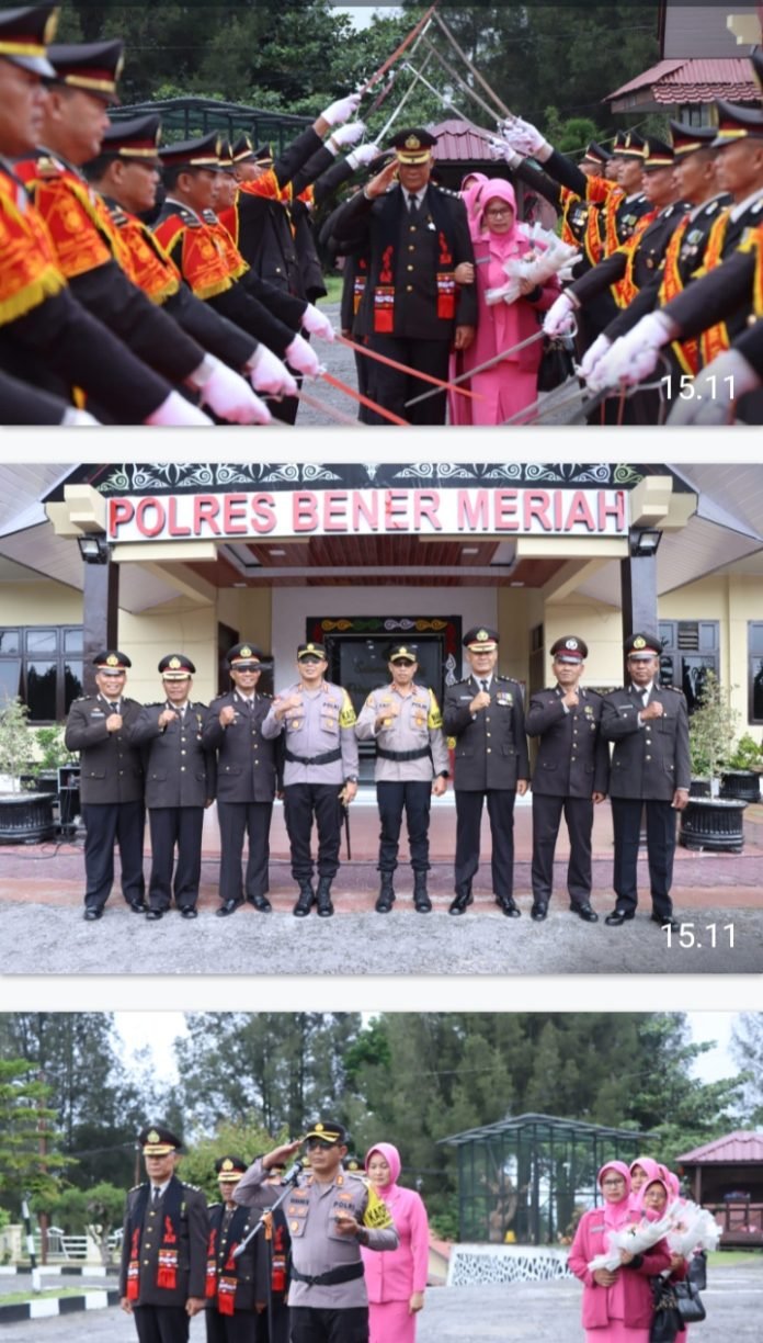 Enam Personel Memasuki Masa Pensiun, Polres Bener Meriah Gelar Wisuda Purna Bakti