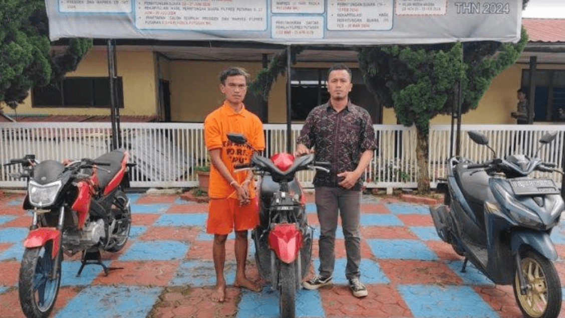 Curi Dua Sepeda Motor Dari Usaha Laundry Di Taput, EH Ditangkap Polisi Di Balige