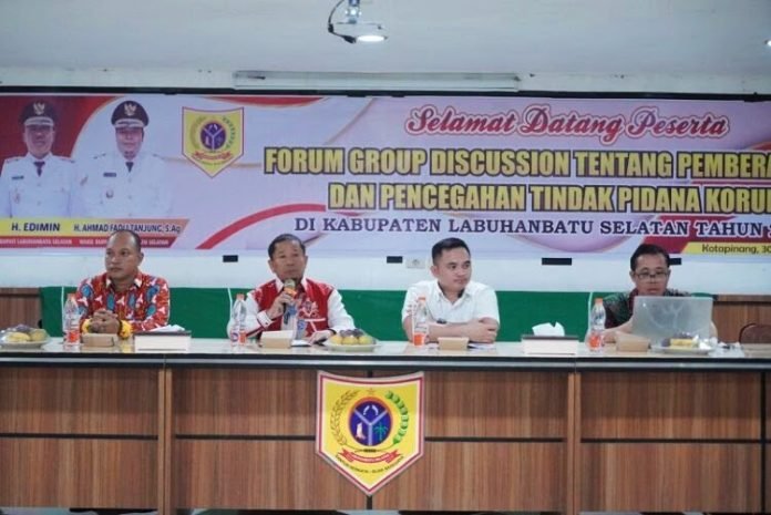 FGD Pemberantasan Tipikor, Dorong ASN Pemkab Labusel Berperan Aktif Cegah Korupsi