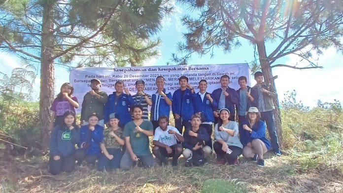 GMKI Cabang Tarutung Dan GAMKI Humbahas Tanam 500 Pohon Pinggiran Sekitar Danau Toba