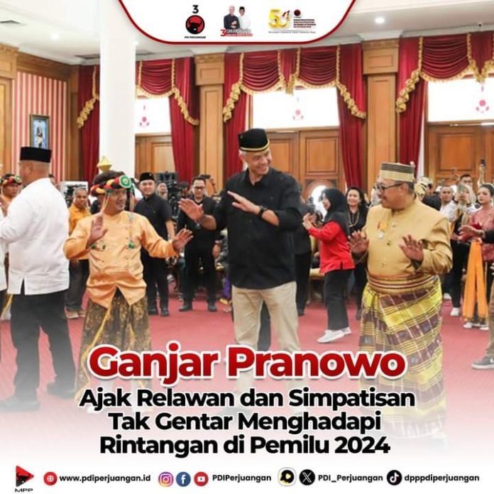 Ganjar Pranowo Titip Salam  Kepada Seruruh Relawan Agar tidak Gentar Menghadapi Segala Rintangaan