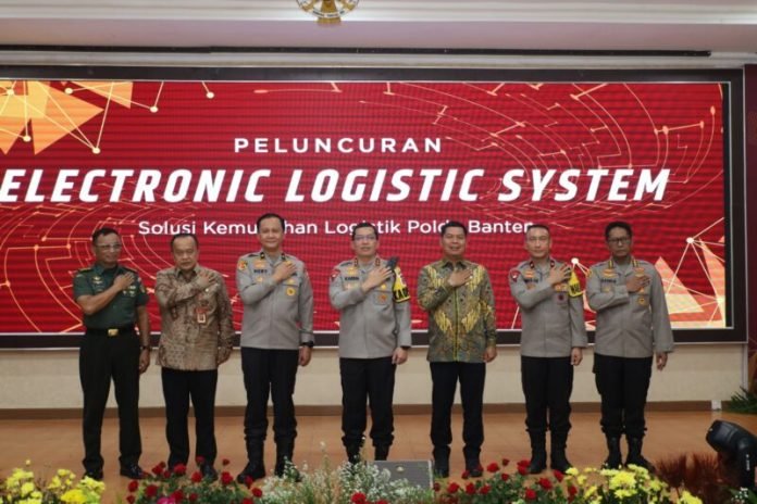 Guna Pengawasan Personel, Biro Logistik Polda Banten Launching Aplikasi E Logistik