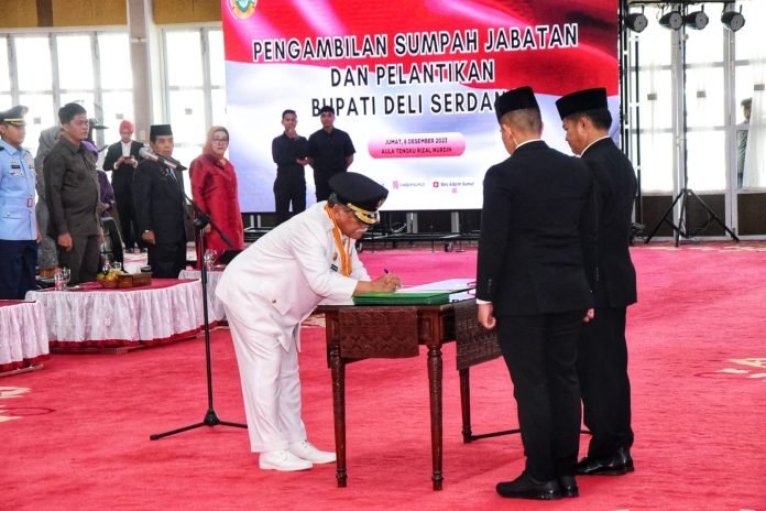 HM Ali Yusuf Siregar Resmi Dilantik Jadi Bupati Deli Serdang Definitif
