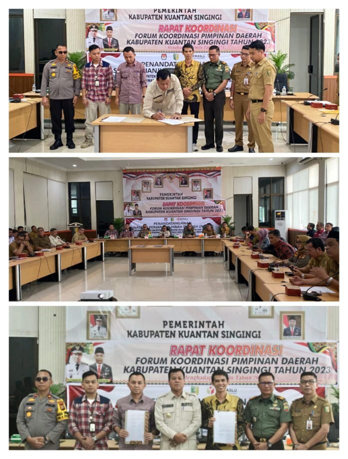 Hadapi Pemilu 2024, Polres Kuansing Hadiri Rapat dan Ini Yang Disampaikannya