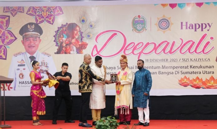 Hadiri Perayaan Deepavali, Pj Gubernur: Jadikan Daya Tarik Wisatawan untuk Berkunjung ke Sumut