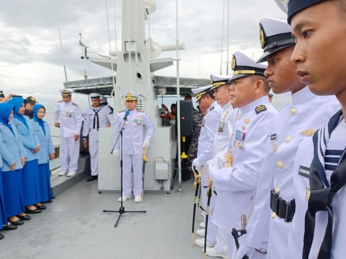 Hari Armada RI, Pasukan TNI-AL Lhokseumawe Merayakan di Kapal