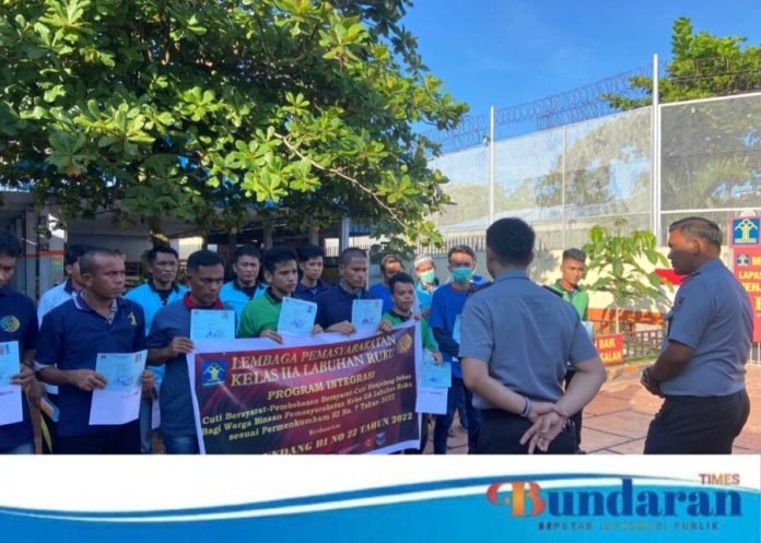 Hari Ini! 19 Orang Narapidana Lapas Labuhan Ruku Secara Resmi Bebas Bersyarat
