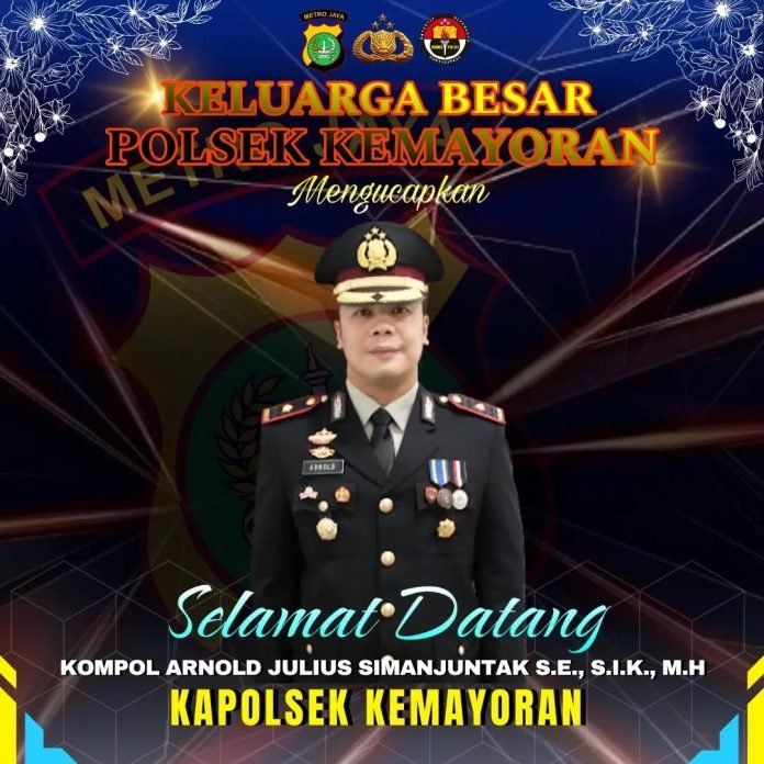 KOMPOL Arnold Julius Simanjuntak Resmi Jabat Kapolsek Kemayoran