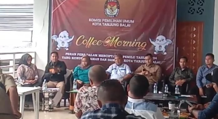 KPU Ajak Insan Pers Ikut Wujudkan Pemilu Damai di Kota Tanjungbalai
