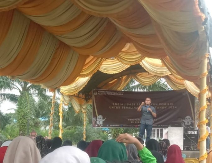 KPU Batubara Sosialisasi Pendidikan Pemilih  Pemilu 2024