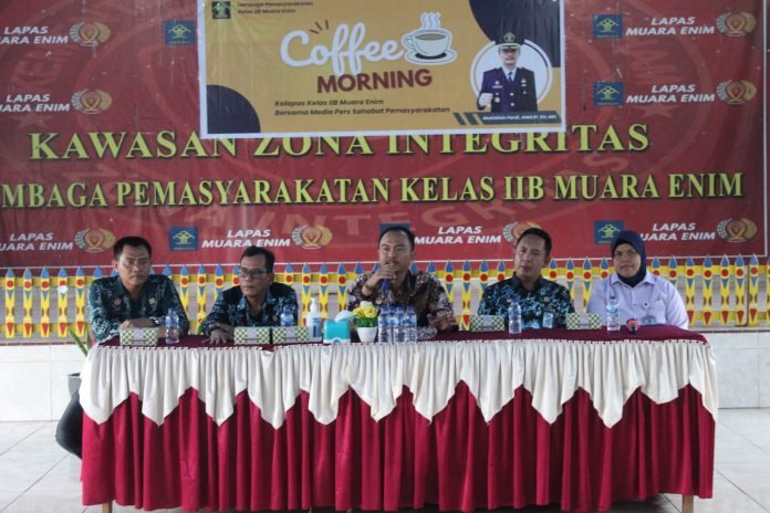 Kalapas Muara Enim, Mukhlisin Fardi, Jalin Sinergi dengan Insan Pers dalam ‘Coffe Morning’ yang Hangat